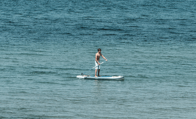 Paddleboarding in Tróia